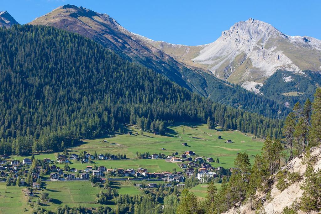 Boutique-Hotel Garni Bellevue Davos Wiesen エクステリア 写真